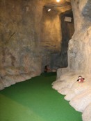 Putt inside the long cave